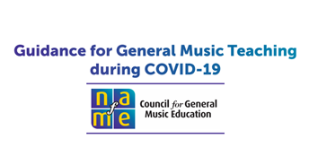 New: Guidance for General Music Teaching during COVID-19 from the NAfME Council for General Music, to assist educators in providing standards-based instruction to students using various instructional delivery options (in-person, hybrid, virtual). bit.ly/GenMusicGuidan…