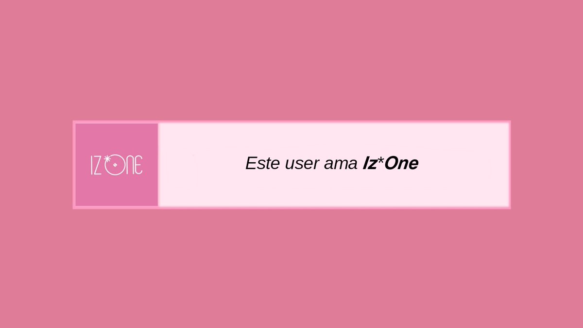 Este user ama Iz*One 🌸