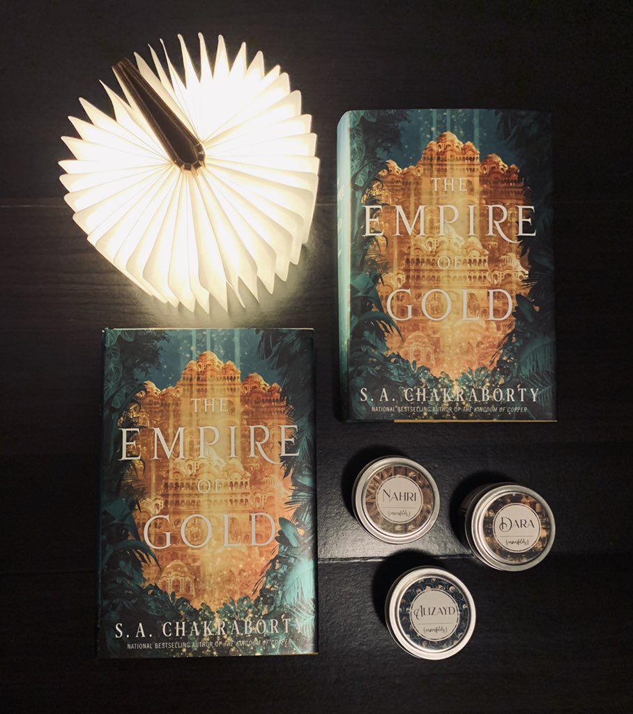 svnshadows's tweet photo. Another giveaway bc as we’ve established I have a ridiculous amount of these. I have two more extra copies of The Empire of Gold by S.A. Chakraborty which means two winners!
💛retweet this 
💛US only this time please 
💛I’ll pick winners October 16 (10/16)! https://t.co/0PQwIyez8P