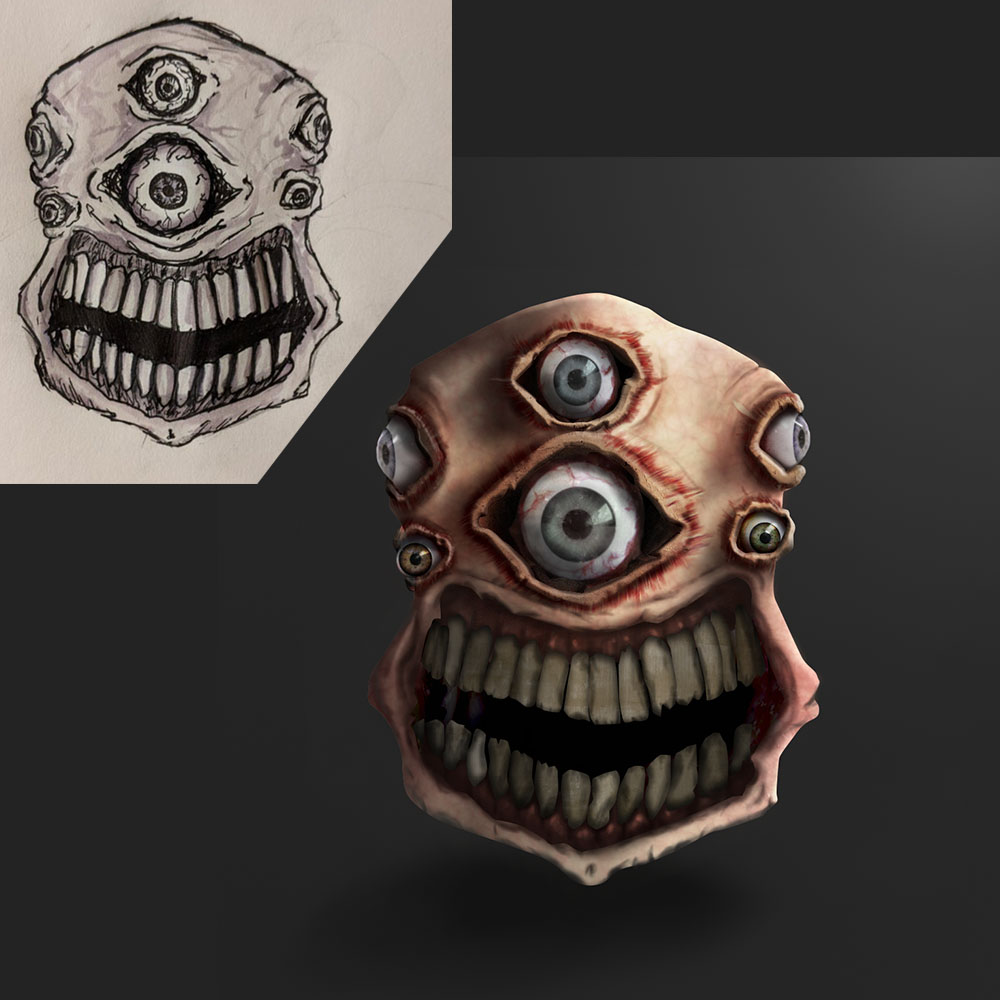 hamboneindie's tweet image. Made this guy from a sketch someone gone an done on reddit (u/DiscombobulatedIdea)