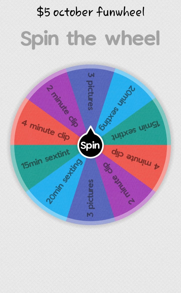 Spin my wheel & know you'll be funding my hood piercing💋🖤

Ca$happ: $AWitchyGoddess
Venmo: WitchyGoddess

🚨Sub to my OF and get to spin each of my wheels🚨

Send me a screen shot and I'll send you a video of your spins 🥰

onlyfans.com/witchy.goddess