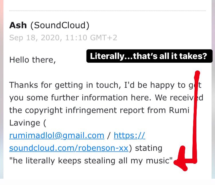 First off let me point out that not only were my songs striked but they were striked with no motive other than to get them removed from my page. And the fact that SoundCloud let this happen with ease genuinely disgusts me as an artist, so I’m calling for a change to this system.
