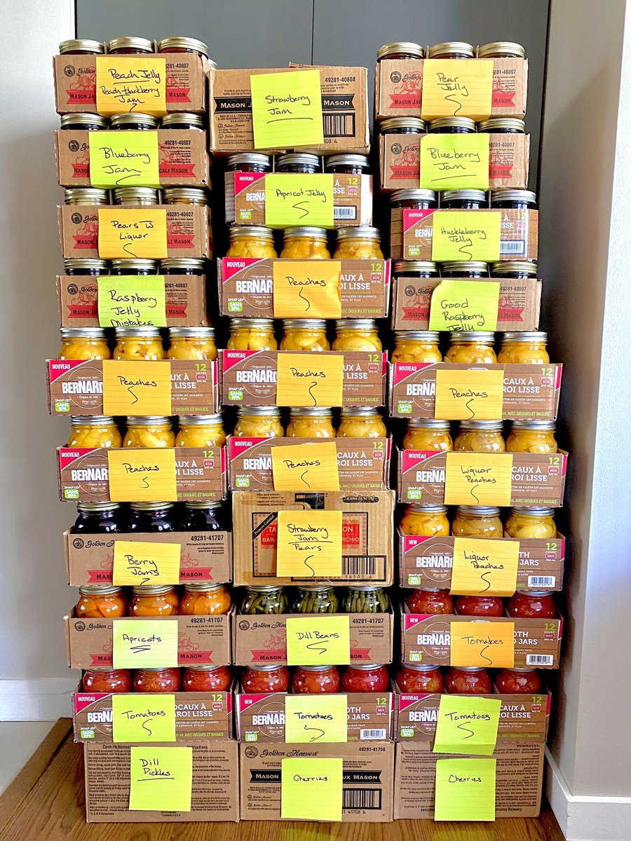br_webb's tweet image. This is how much canning I did this year! #canvolution