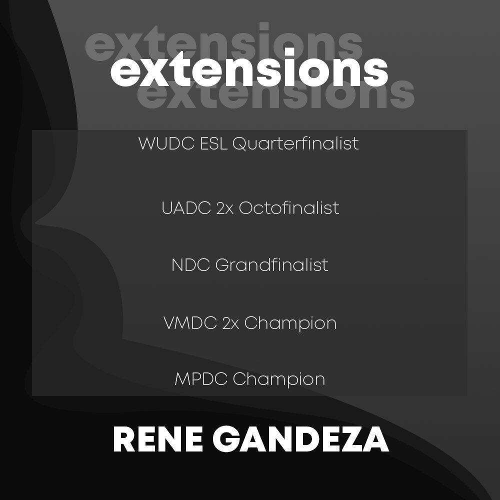 Last but definitely not the least, we will be having Rene Gandeza deliver a lecture later about Extensions!

For now, feel free to watch any of our previous lectures: bit.ly/PDUWorkshop

#PDUWorkshop2