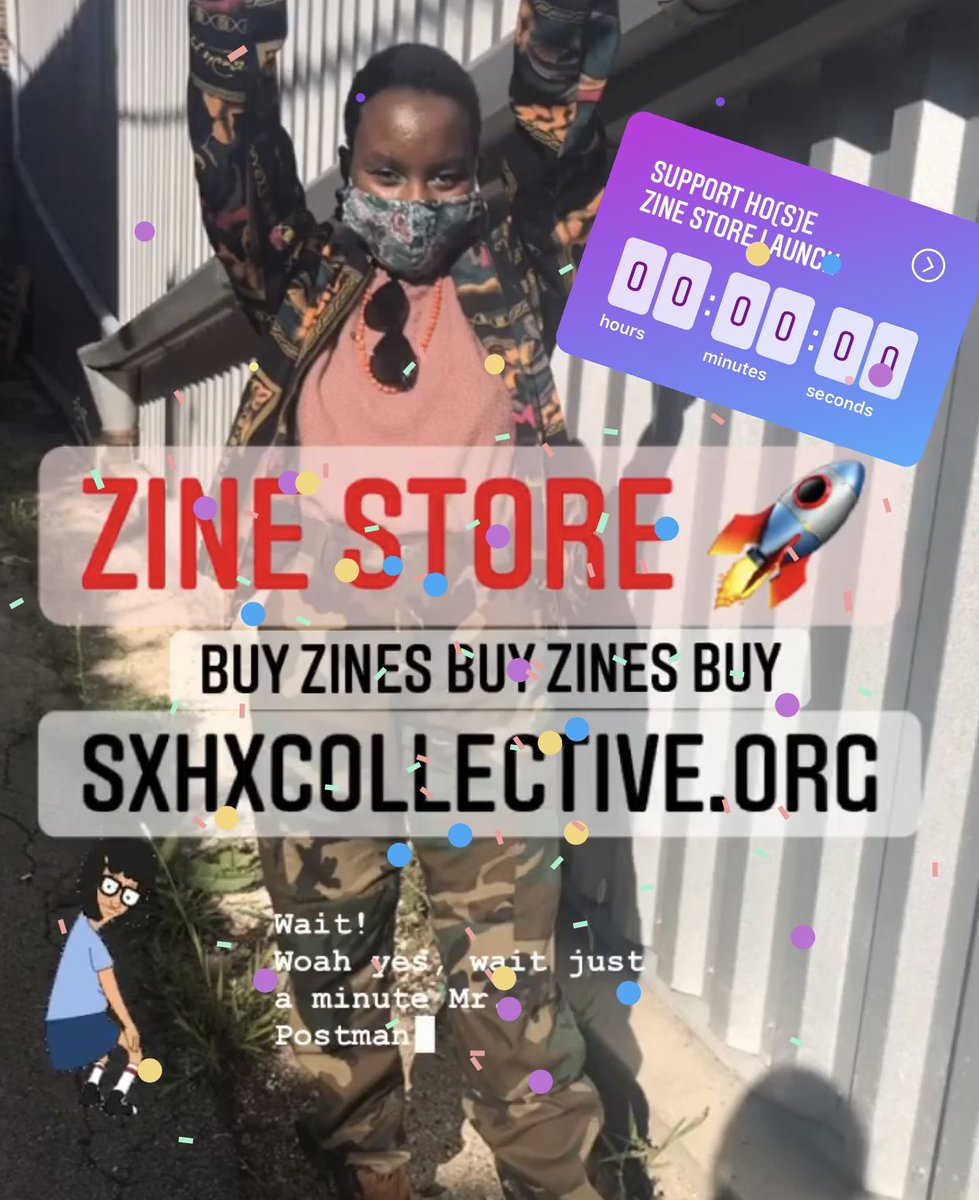 A ZINE SHOP launch led today via  @supporthosechi! Check out  http://sxhxcollective.org/store/  to snag some zines & support their urgent/rapid response fund for comrades + Alisha's post-release fund!  #FreeLeLe  #StandWithAlisha