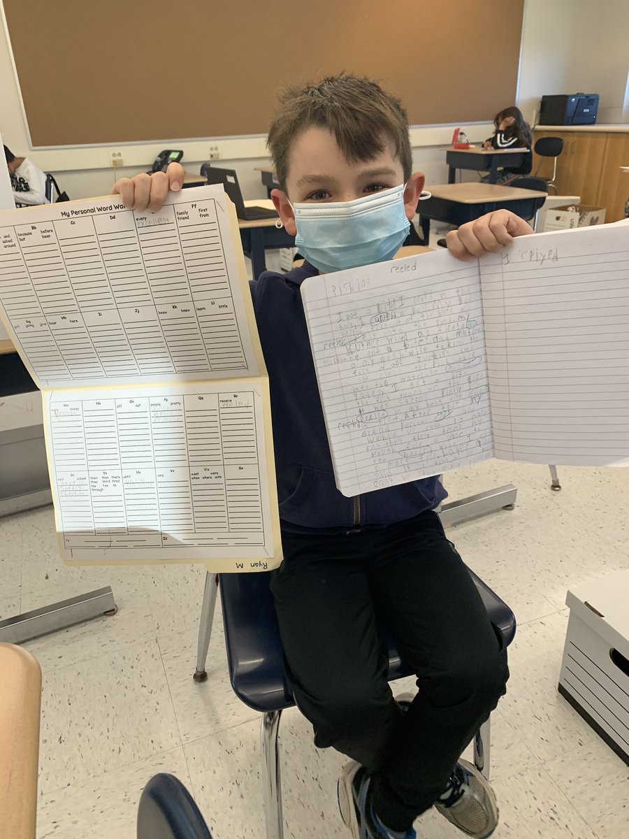 Whether on zoom on in the classroom, today we learned how to edit our pieces for spelling using our word walls! <a href="/jeanjoy13/">jeanjoy</a> <a href="/mrspeterson1120/">Alyssa Peterson</a>