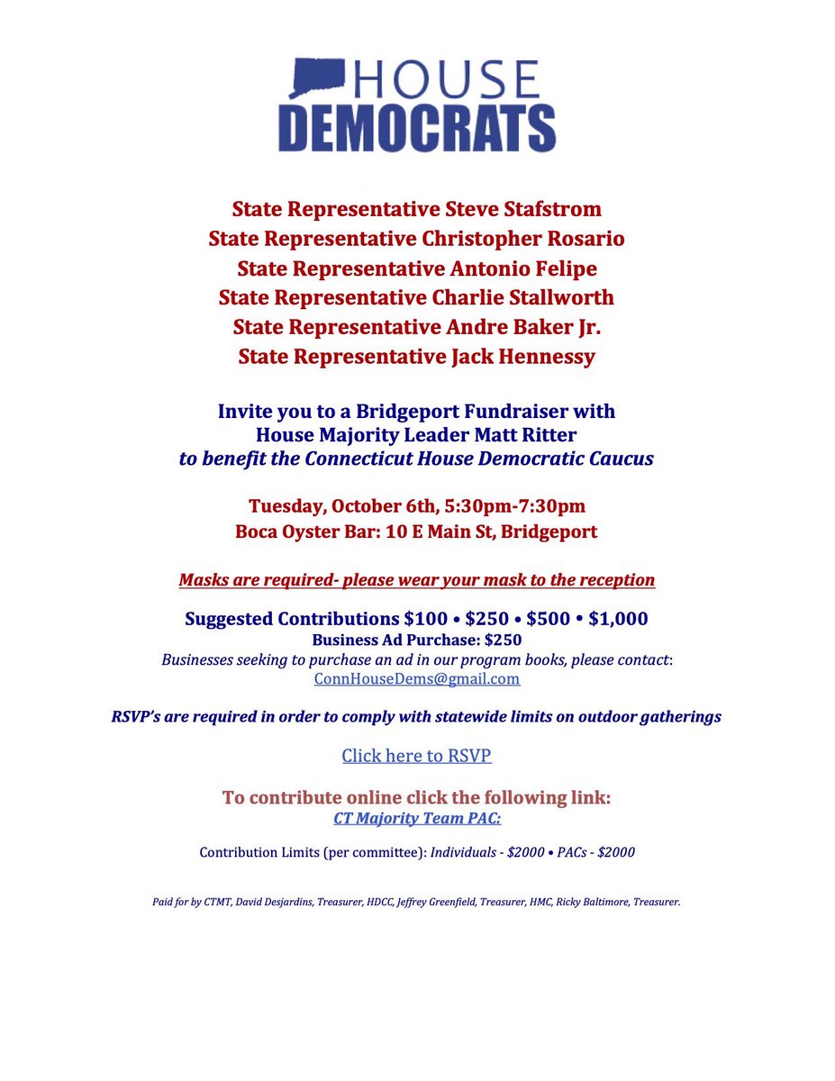 Steve Stafstrom (@stevestafstrom) on Twitter photo As we anxiously watch the National election play out, it is now more urgent than ever that we ensure <a href="/CTDems/">Connecticut Dems</a> maintains a strong majority in the #CTLegislature. <a href="/CT_HDCC/">CTHouseDems</a> lead on the issues that matter most. Join us <a href="/BAMBAMBPT/">Christopher Rosario</a> <a href="/ToneFelipe130/">Antonio D. Felipe</a> As we anxiously watch the National election play out, it is now more urgent than ever that we ensure <a href="/CTDems/">Connecticut Dems</a> maintains a strong majority in the #CTLegislature. <a href="/CT_HDCC/">CTHouseDems</a> lead on the issues that matter most. Join us <a href="/BAMBAMBPT/">Christopher Rosario</a> <a href="/ToneFelipe130/">Antonio D. Felipe</a>
