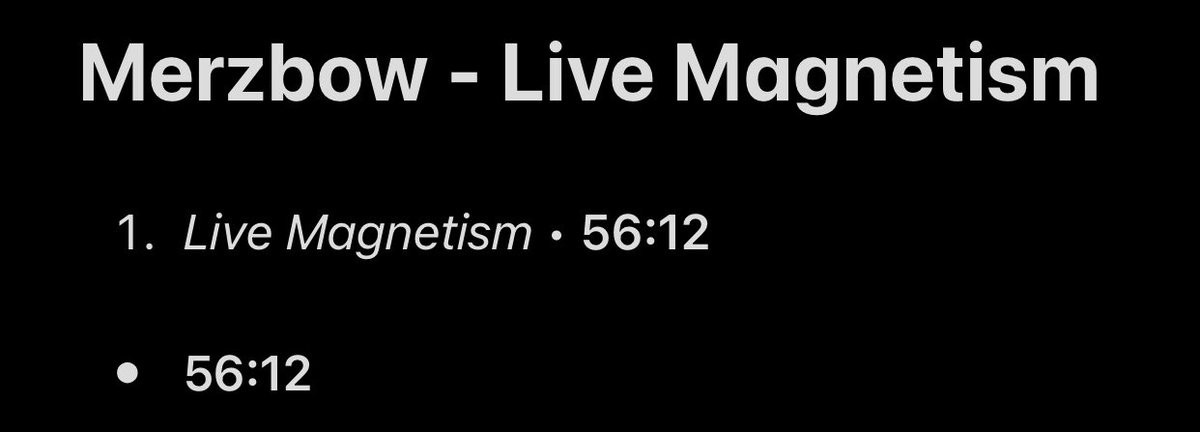 39/108: Live MagnetismWasn’t feeling this at all. Just a long and boring noisy ambient track. It doesn’t evolve enough and even the sound textures are not really interesting. Disappointed by this one.
