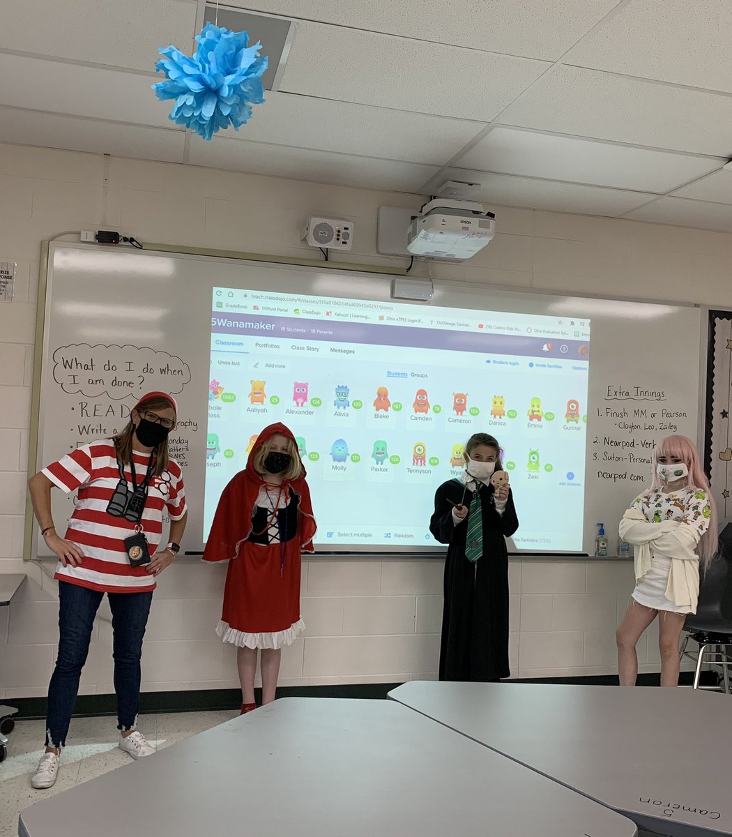 Waldo’s in the house! Book character day! @LaurenEigher Great minds think alike! #mlballstars #MilfordMeansAll
#hocospiritweek