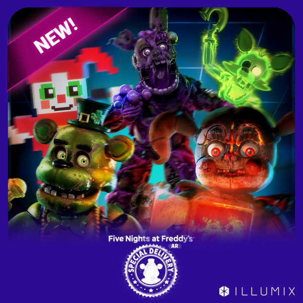 Illumix This Blast From The Past Isn T Over Yet Broiler Baby 8 Bit Baby Shamrock Freddy Toxic Springtrap And Radioactive Foxy Are Back And They Re More Than Happy To See