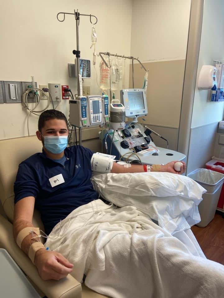 Many prayers going out to this courageous Triad Knight Burke Warren to help Dad Chris fight the fight!! #triadproud #onceaknightalwaysaknight