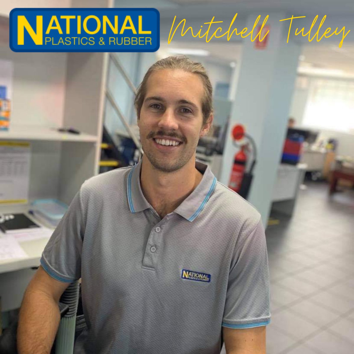 nat_plastics's tweet photo. This month's #meetourteam is Mitchell Tulley, who is new to the Sales Team at National Plastics and Rubber! We'd like to welcome Mitch to our team. He can't wait to chat to you in the near future!
 
#ourstory #nationalplasticsandrubber #supportaustralianbusinesses #memberprofile https://t.co/72In0kXIEP