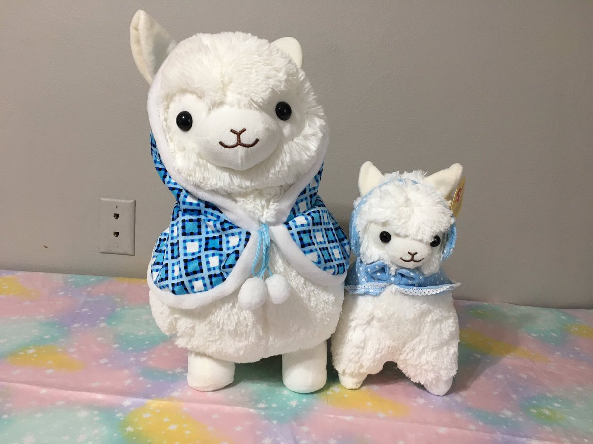 Alpaca BundleBoth these cuties are so soft and fluffy! One is very large and one is a bit smaller but still a good sized plush!$60 for both USA priority shipping included