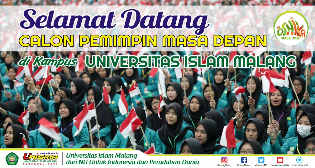 Muhamma90172039's tweet photo. "UNIVERSITAS ISLAM MALANG DARI NU UNTUK INDONESIA DAN PERADABAN DUNIA"

#UnismaMalang 
#oshikamaba2020 
#BEMUnismaMalang https://t.co/jL9WrlBJkh