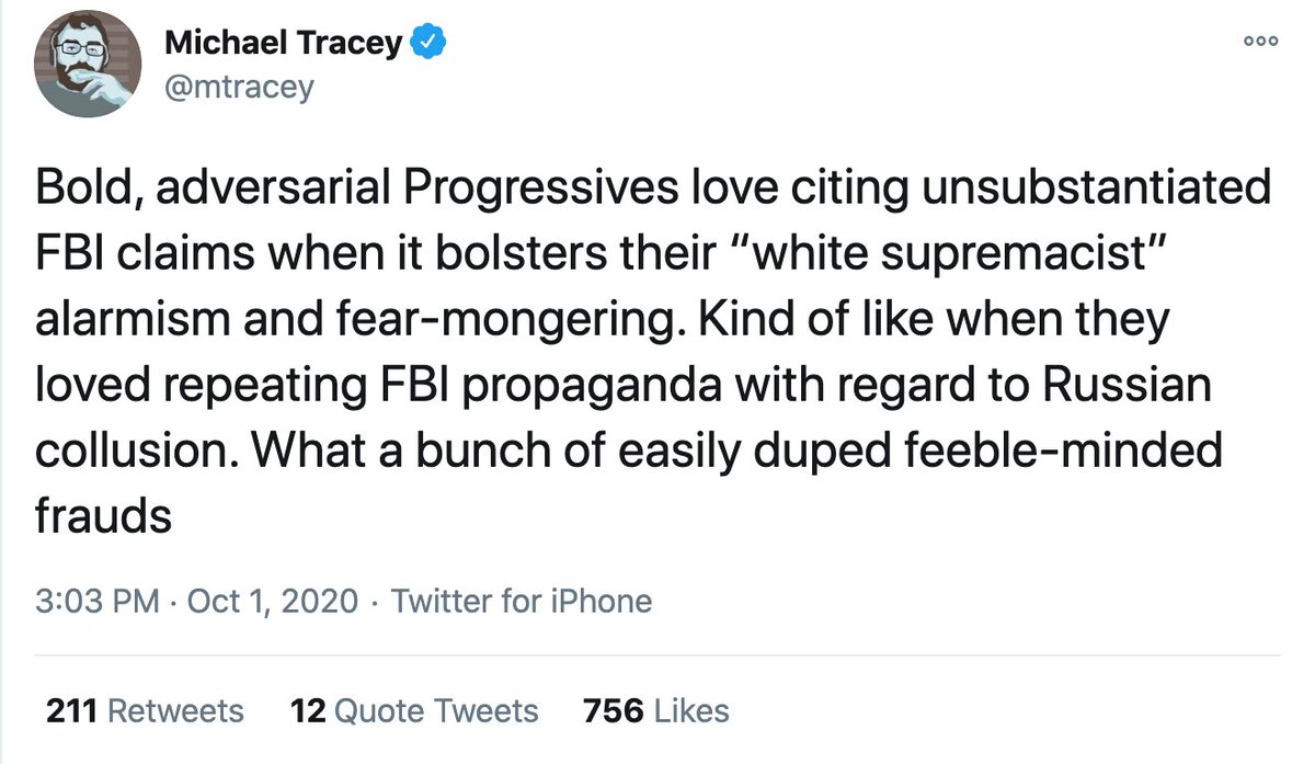 4) You’ve followed the above post, however, by focusing on the protest violence and the white nationalists’ role. You mention the past two months, meaning your purview is strictly anti-police-brutality protests. But that’s not where the Proud Boys have been much involved.