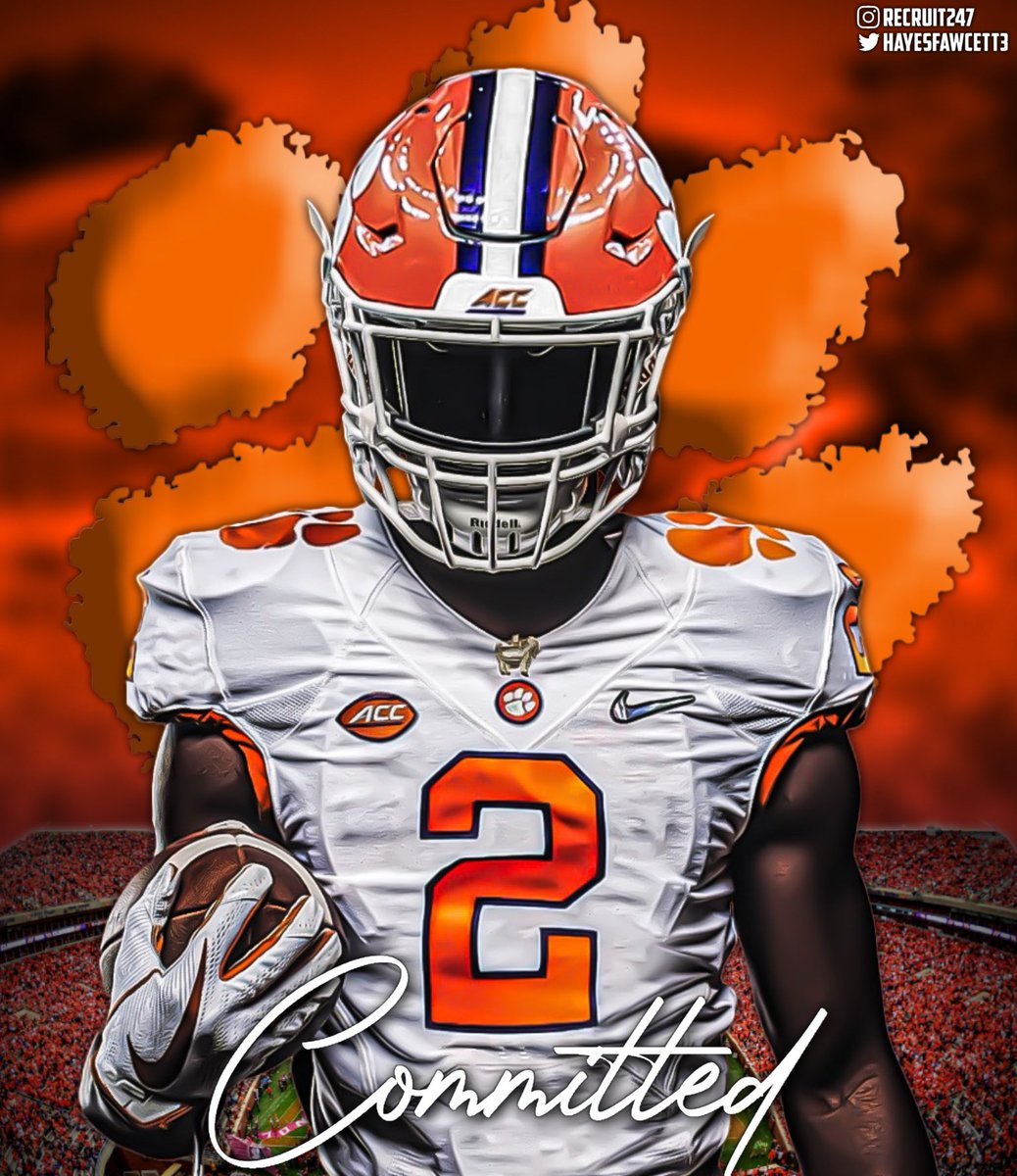 Hayesfawcett3's tweet photo. BREAKING: 4 🌟 Safety Andrew Mukuba has just Committed to Clemson

The #1 Safety in Texas chose the Tigers over LSU and Texas

He joins the #5 Class in the Nation (#1 in ACC) alongside 5 star APB Will Shipley &amp; 4 stars Jeremiah Trotter Jr. (ILB), Barrett Carter (OLB),and others https://t.co/LUIUsEnxwo