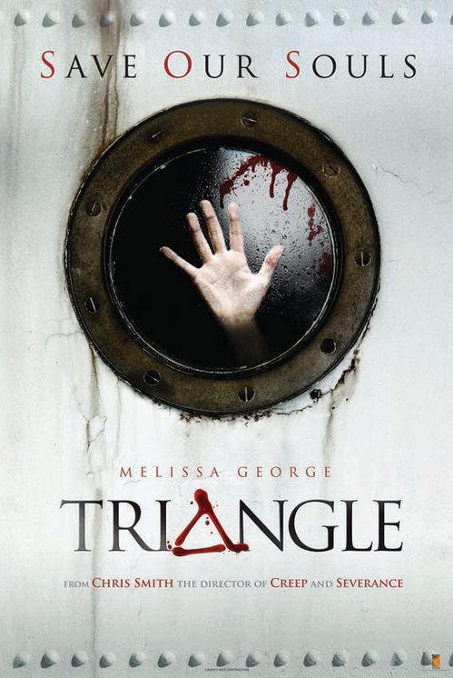 2. Triangle (2009) — Triangle is a british-Australian which follows a single mother and a group of friends who go on a boating trip. When they are forced to abandon their ship, they board a derelict ocean liner, where they become convinced someone is stalking them.