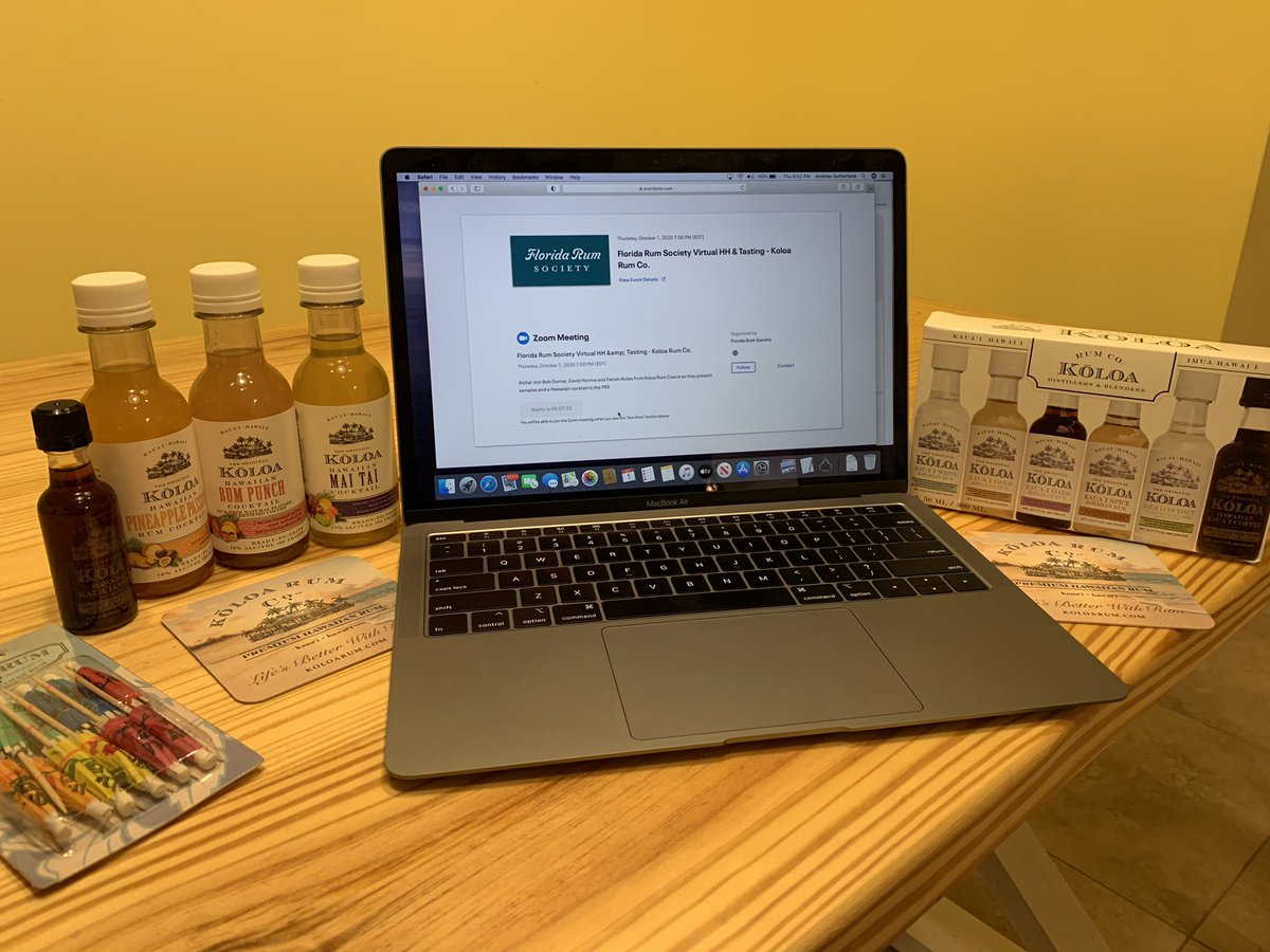 RumReviews's tweet image. Enjoyed our virtual @FLRumSociety rum tasting featuring @KoloaRum tonight!