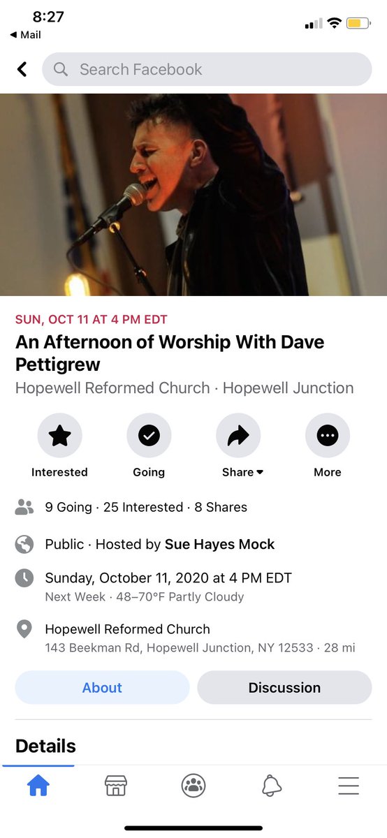 HVBBCamp's tweet photo. Come and enjoy an afternoon of music and worship with Dave Pettigrew at Hopewell Reformed Church! 
Bring a chair and a mask. 
A goodwill donation will be taken at the concert.
This is a rain or shine event. Come prepared. https://t.co/e4KgtXXiBO