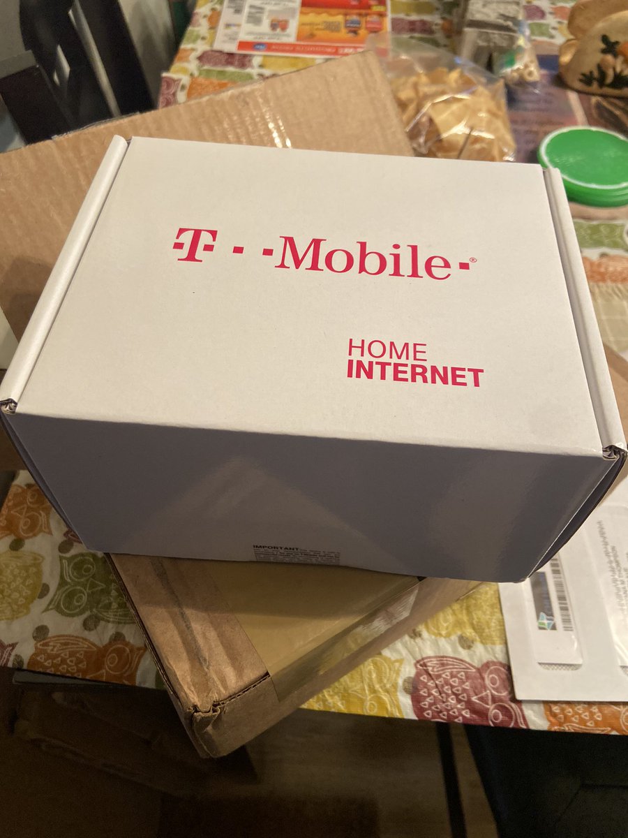 TMOtroy's tweet photo. It’s been a while Twitter 👋 but..... look what came today 🥳 I’m so freaking excited‼️ #tmobile #tmobilehomeinternet https://t.co/j0Wwv6xCeO