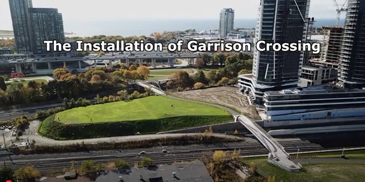 DonCranston's tweet photo. The Installation of Garrison Crossing: The @FortYorkFriends are thrilled that the Garrison Crossing is in place to allow access to a green space and the National Historic Site of #FortYork. Enjoy the video. https://t.co/ULgOw0SP8Y @fyfoundation @fortyork #Toronto #cdnhist https://t.co/MhlCaVQ2i3