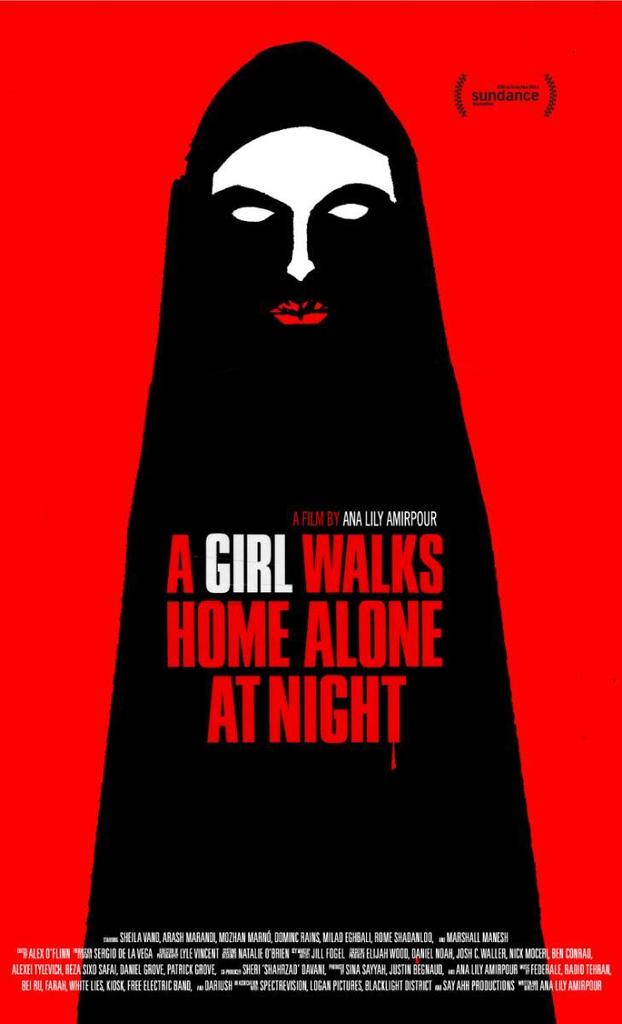 7. A Girl Walks Home Alone At Night (2014) - This film is considered to be the first Iranian vampire western movie! It follows the residents of a ghost town bad city who encounter a skateboarding female vampire who preys on men who disrespect women.