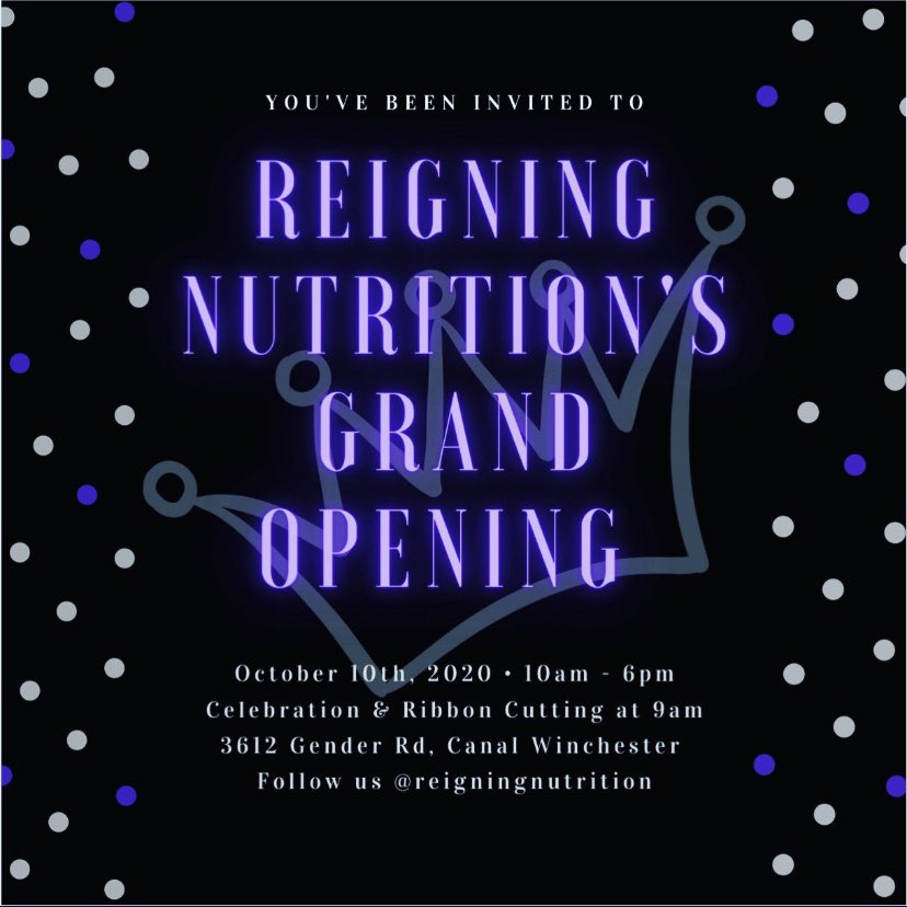 ReigningNutrtn's tweet photo. The day is near ‼️‼️ SAVE THE DATE
Reigning’s grand opening https://t.co/GkbRNVCwLf