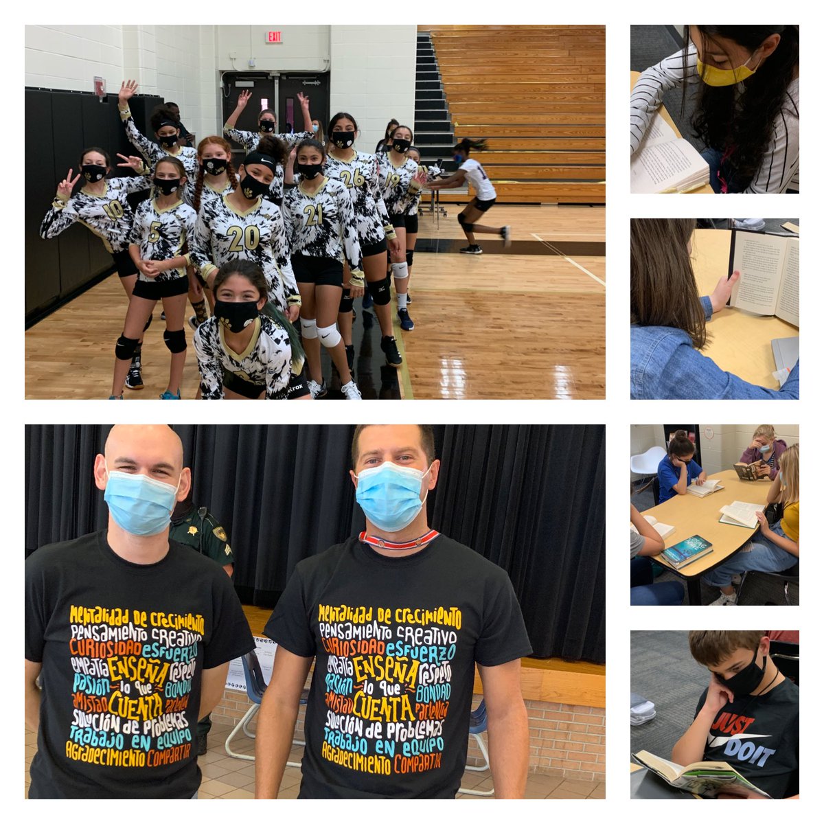 Brookside_IS's tweet photo. So excited about our first game of the year! Go ๐! Also, little gift to our Spanish teachers as we continue each day to celebrate #hispanicheritagemonth2020. Our kids reading volume is also something to be proud of! #BISimpact https://t.co/Vy297jaNFL