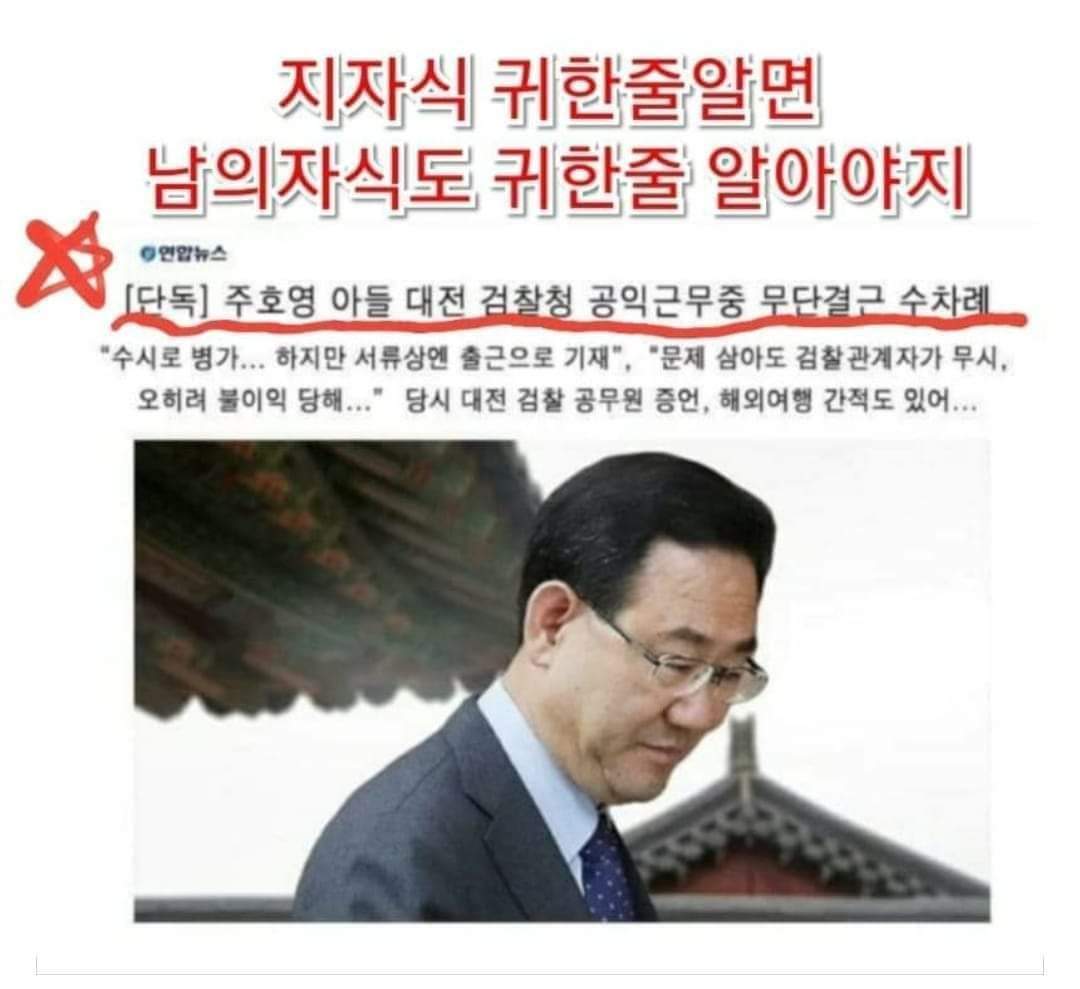 주호영아들 특검하라.