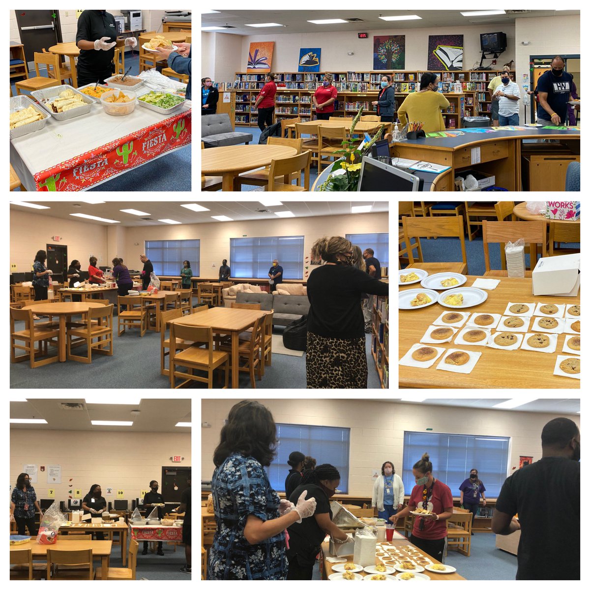 We celebrated and lifted up our teachers and staff today with a special lunch. #TacosandTreats #WeAreWarriors <a href="/PadroEneida/">Eneida Padró</a>