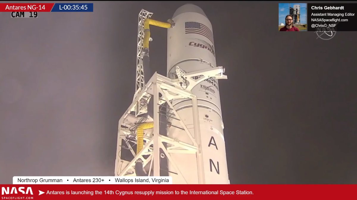 Chris B Nsf Live From Wallops It S The Antates Launch With Ng 14 Cargo Run To The Iss T Co Wk6aowxejy