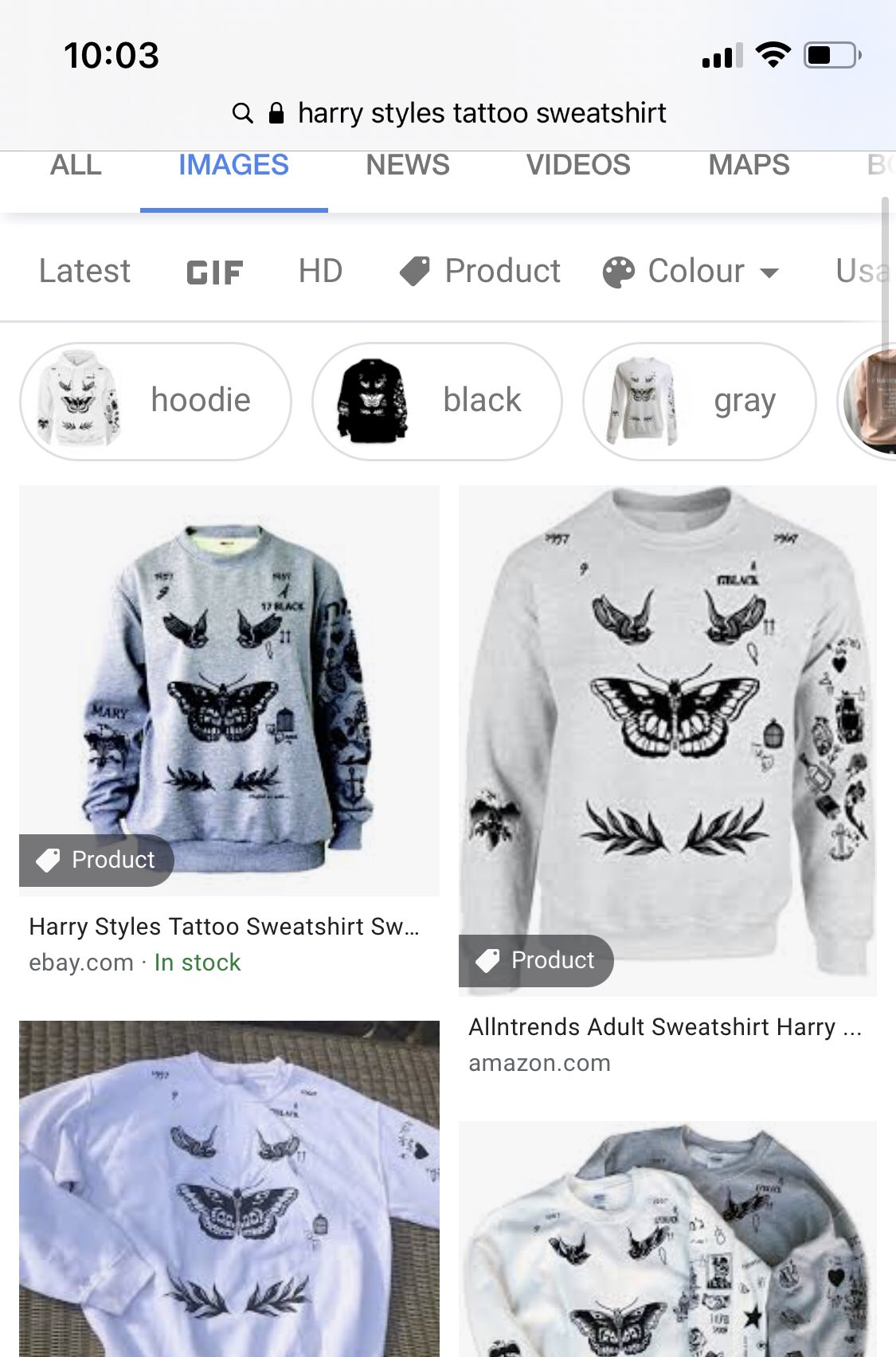 Buzo tatuajes online de harry