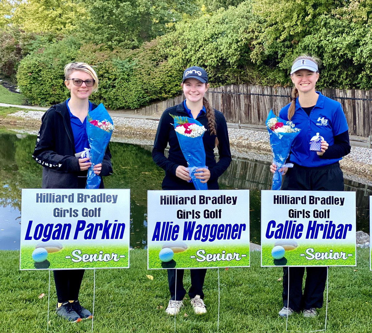 HBGirlsGolf's tweet photo. Thank you @HeritageGC, we had a wonderful Superintendent’s Cup! It was great to honor all our Hilliard Seniors! @HBHSathletics @BradleyHS @HeritageGC @ThisWeekHennen https://t.co/gnMHboevel