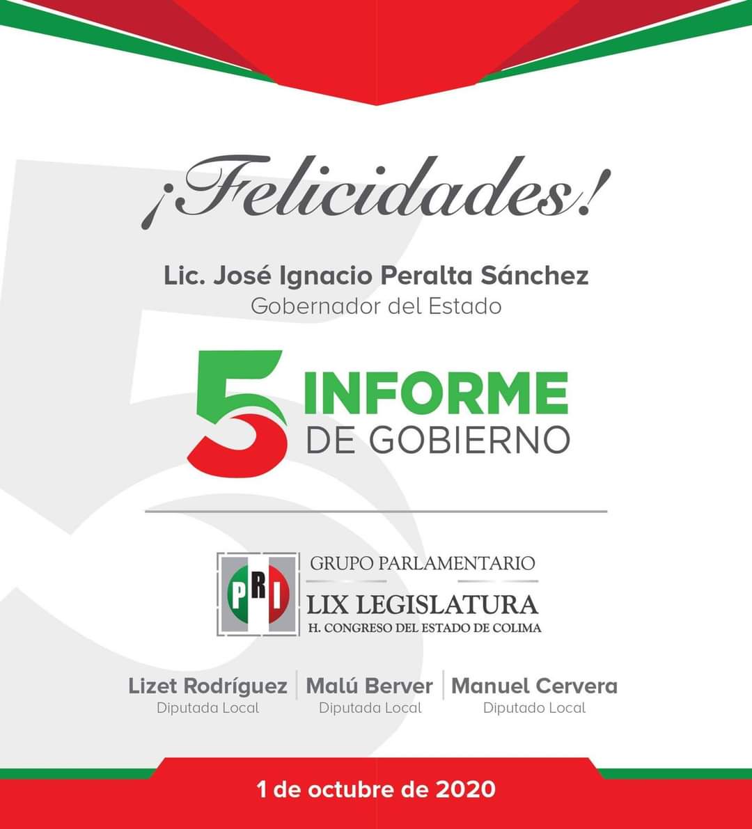 Los diputados del PRI habremos de seguir comprometidos en sus acciones y programas de gobierno porque queremos cambios en un clima de paz, en la ley y con la ley; porque “Entre Colimenses”, Colima saldrá adelante.

#PorNuestraGente 
#HaciendoUnGranEquipoParaColima