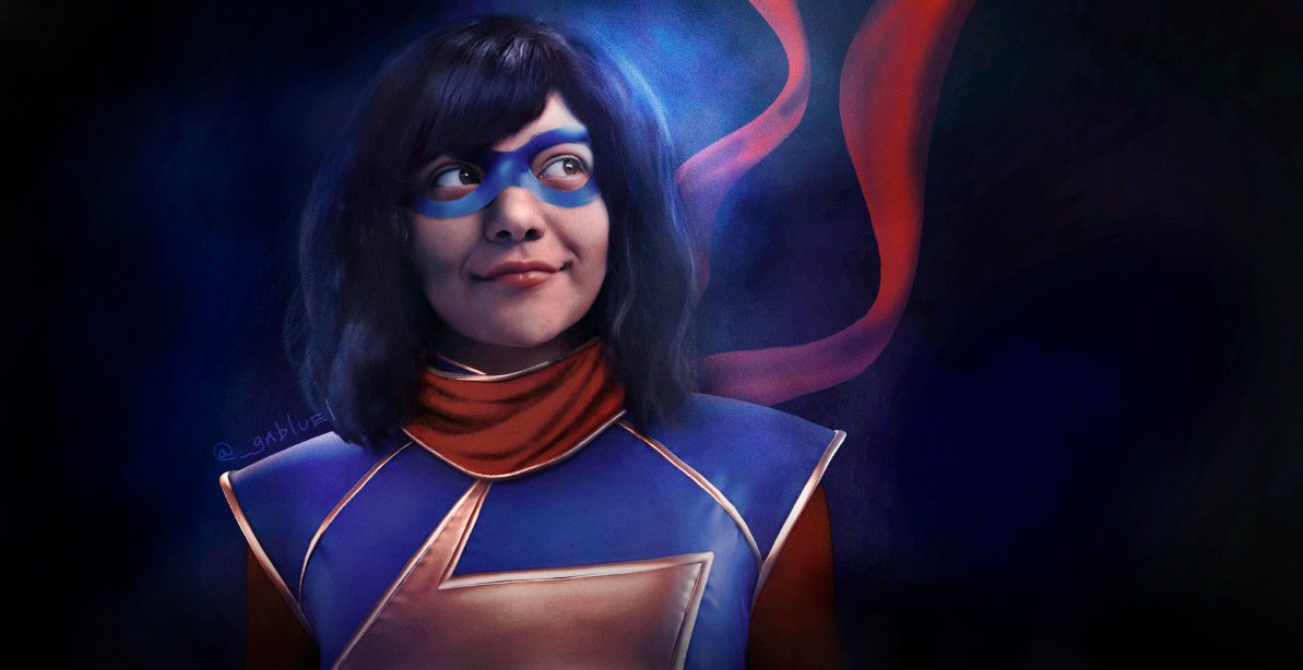 Iman Vellani Brasil. de colocar a Iman Vellani no traje da Ms. Marvel. 