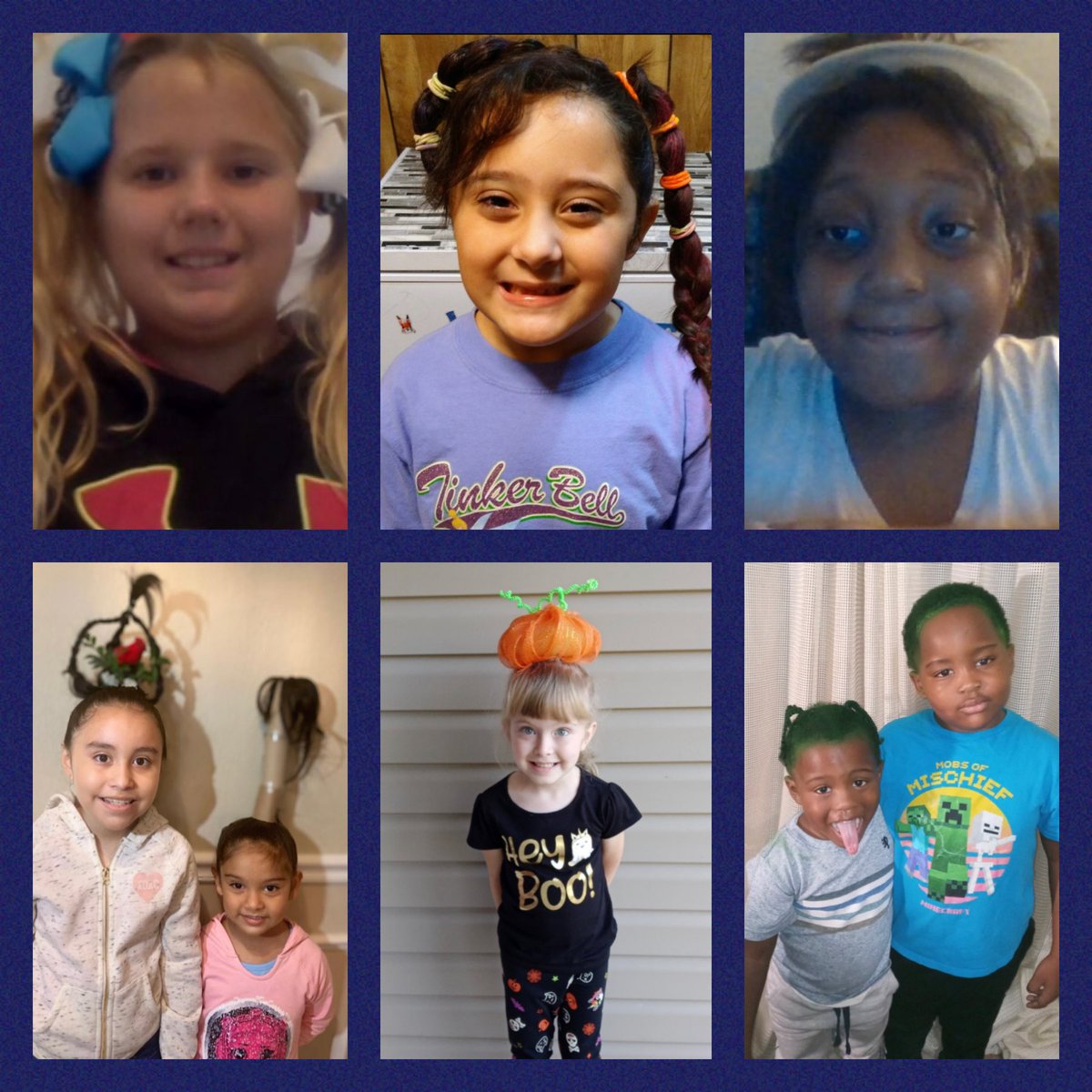 OrrsElementary's tweet image. Thank you to everyone who participated in our crazy hair day!! 🥰🤩🥳 #VirtualSpiritWeek