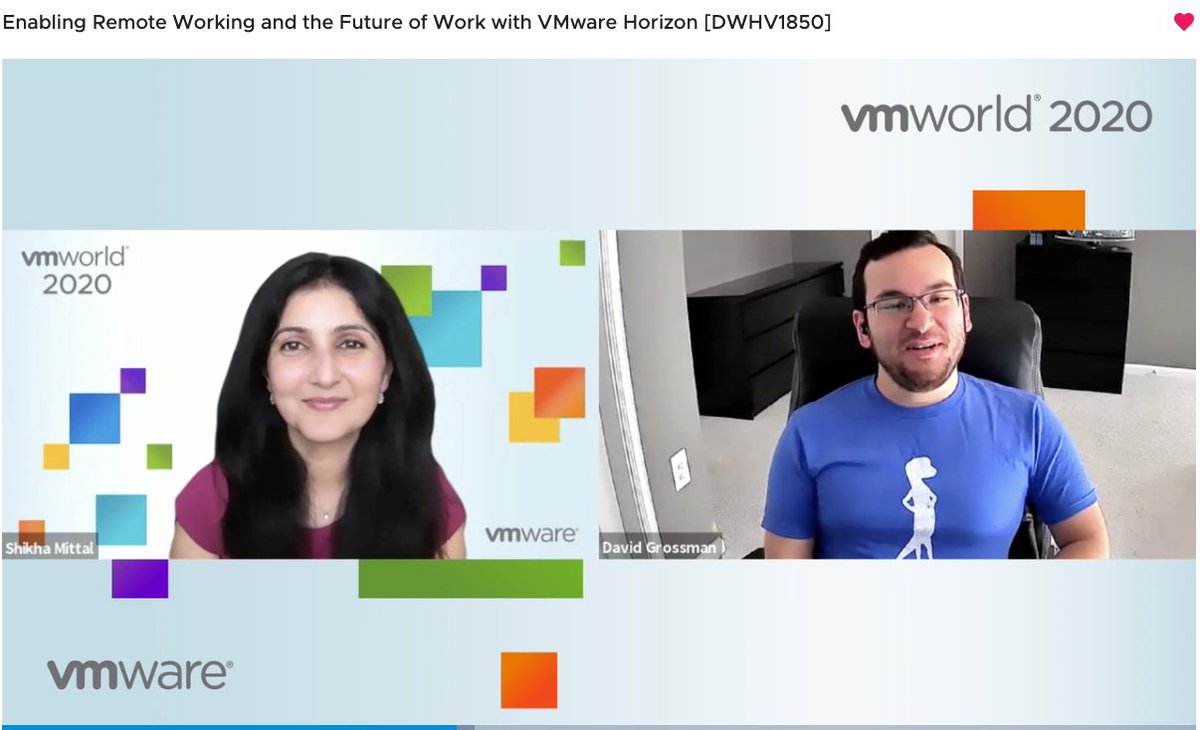 Interested in learning how #Geico was able to rapidly respond to the #remotework directive? Chk out the fireside chat with David Grossman, where he shares how his team adopted cloud for speed &amp; scale with #Horizon Cloud on Azure. #VMworld 2020 Session #DWHV1850