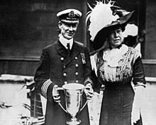 Her Captain’s actions that night would pluck him from respectable obscurity. He would receive the thanks of Congress, a medal from President Taft (who lost his beloved aide in the disaster), and countless awards from grateful survivors.(With “the unsinkable Mollie Brown”) /