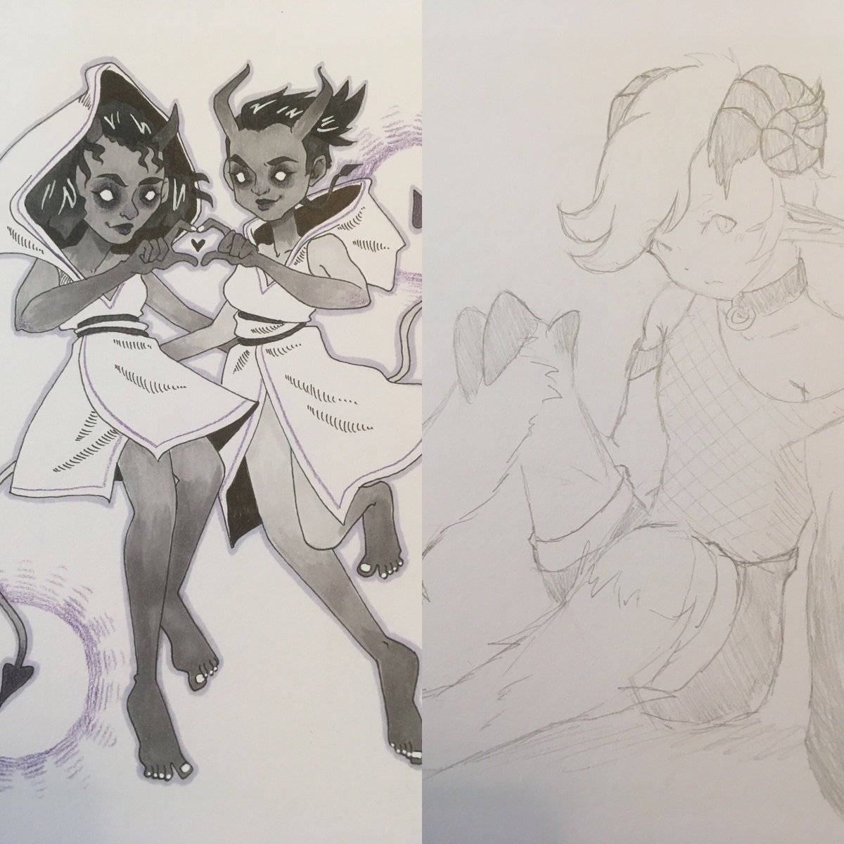 AngisNightmare's tweet photo. Commissions von der Mosti Con, der letzten Con des Jahres 2020 🥺
Danke an milkyrosaillustration(Insta) & @chibikurai 🖤
#Commission #convention #austrianconvention #mosti #convention2020 #mosticon #mosticon2020 #devilcommission #wearedevils #iloveLynn https://t.co/LYnSPIkfbN