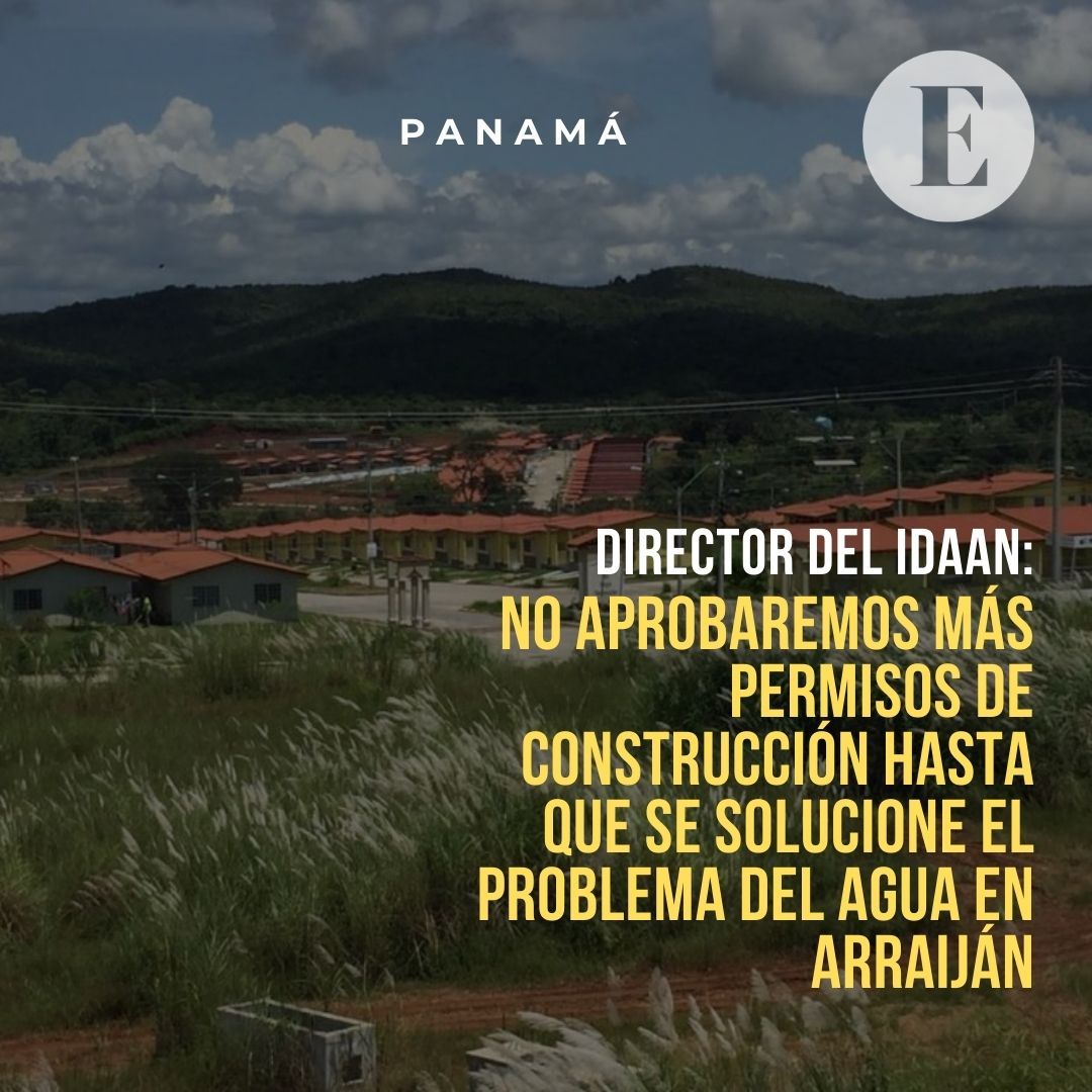 INSPECCIÓN //  El Director del Idaan indicó en el distrito de Arraiján que mientras no se resuelva el tema del suministro, no se darán más permisos de construcción para nuevas barriadas. #PanamáOeste #Arraiján  #Agua