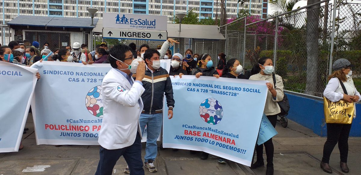 Angell1285's tweet photo. @sinassc728 @MTPE_Peru @jpalaciosgal Los CAS de Essalud solicitamos que se inicie la reglamentación de la ley vigente 31039 publicada el 26/08/20
Por ESTABILIDAD LABORAL EN ESSALUD. 
CAS NUNCA MÁS EN ESSALUD
@MTPE_Peru @jpalaciosgal @sinassc728 #CasNuncaMasEnEssalud #Ley31039JusticiaLaboral https://t.co/fYqfMYfJfw