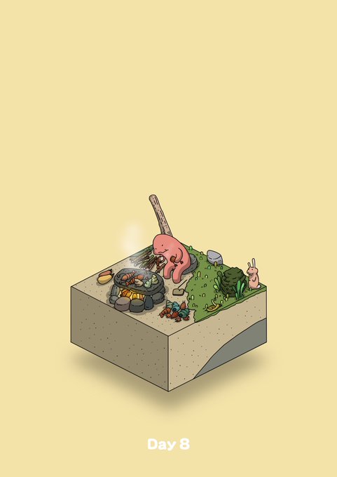 「campfire eating」 illustration images(Latest)