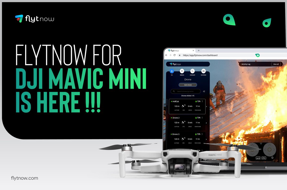 DrasticNews's tweet photo. FlytNow Adds Support for DJI MAVIC MINI to Enable Aerial Security Operations... https://t.co/JN1qXSKgVG @flytbase #FlytNow @DJIGlobal #MAVICMINI #Aerial_Security #remote #drone #management #solution #publicsafety #surveillance https://t.co/bGxiQ2RKzr