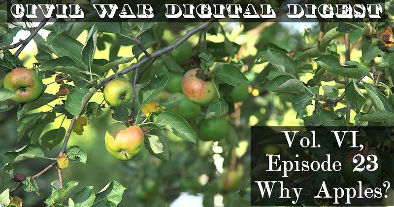 ACampaigner's tweet photo. Time to talk all about apples! This time, CWDD has Debra Reid, to discuss all things apples in the 19th Century, including three main categories of apples, various uses, storage, and so much more! https://t.co/gYrmmbQYMN #CivilWar #apples #LivingHistory @AcwDigest https://t.co/wXVY71zmEo