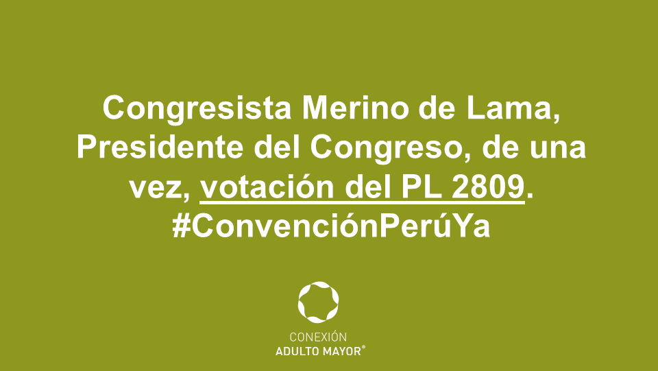ConexionAM's tweet photo. @FrancoSalinasL @PaulGarciaPeru @wily_bajonero @OttoGuibovich conocemos su respaldo a la población adulta mayor. Solo depende de @MerinoDeLama que se vea en Pleno de hoy. Convención Interamericana Protección DDHH Personas Mayores. #ConvenciónPerúYa https://t.co/vps1Looo0S