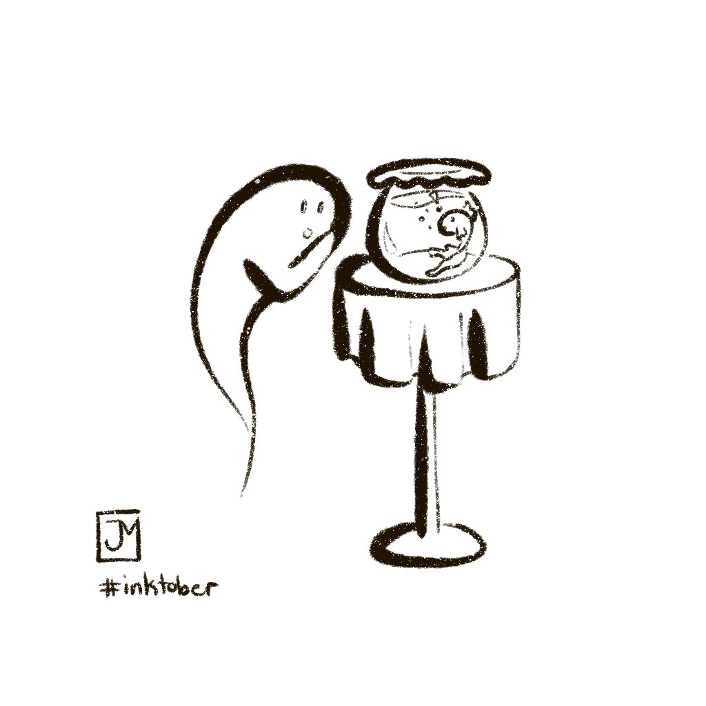 JulieMich_'s tweet photo. Happy fishtober 🐟 #inktober2020 #Inktober https://t.co/lOIQIYTzrh