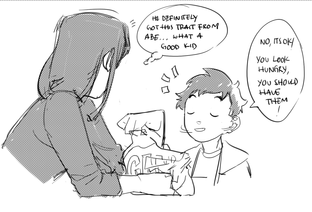 #OC_tober day 2. Family
whenever lino asks for something, its so share with everyone around him as well
between yui and abe, yui is the more mischievous one
for sure
#mmediocremanOC