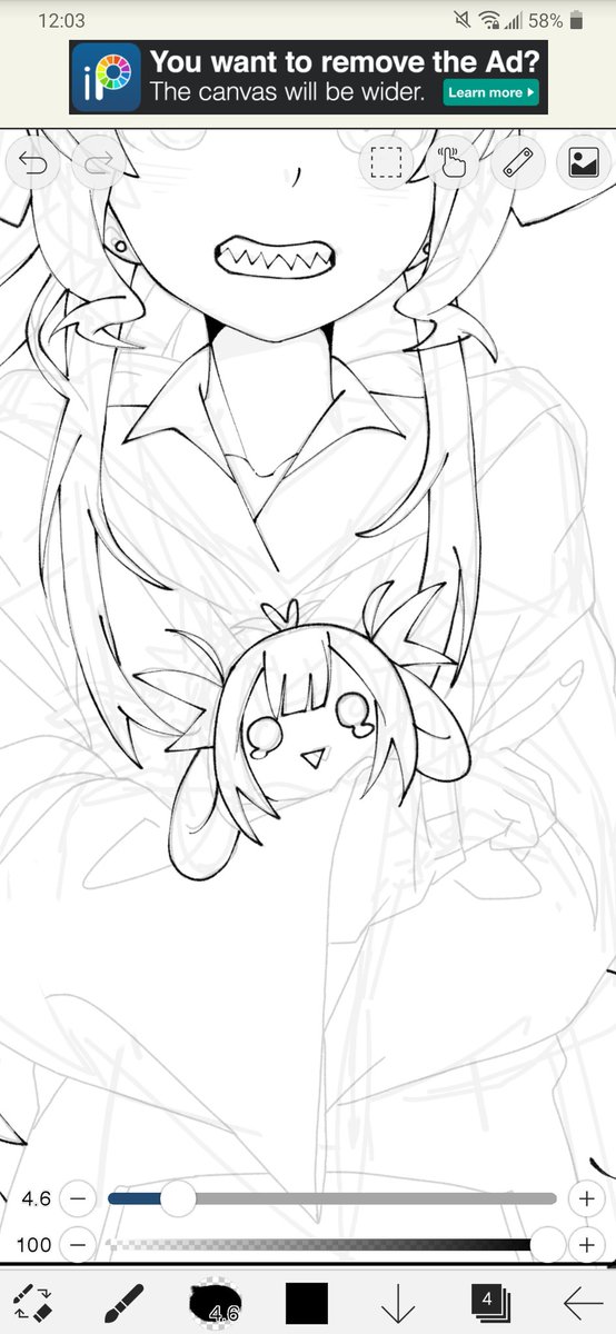 #ALERTemis 

Almost done with the line art, have a kani pluahie for now ヽ(・∀・)ノ 