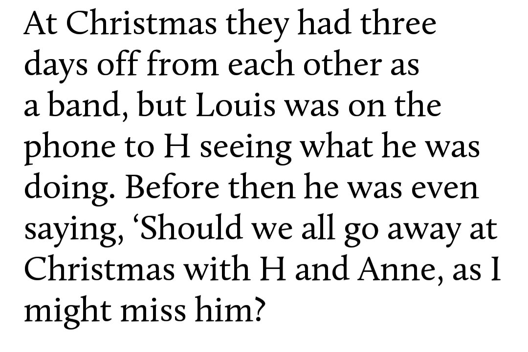 Otro ejemplo de que eran inseparables es que Louis no aguantaba estar sin Harry ni tres dias (esto es algo que contó Jay) y que pensaban pasar navidad entre ambas familias