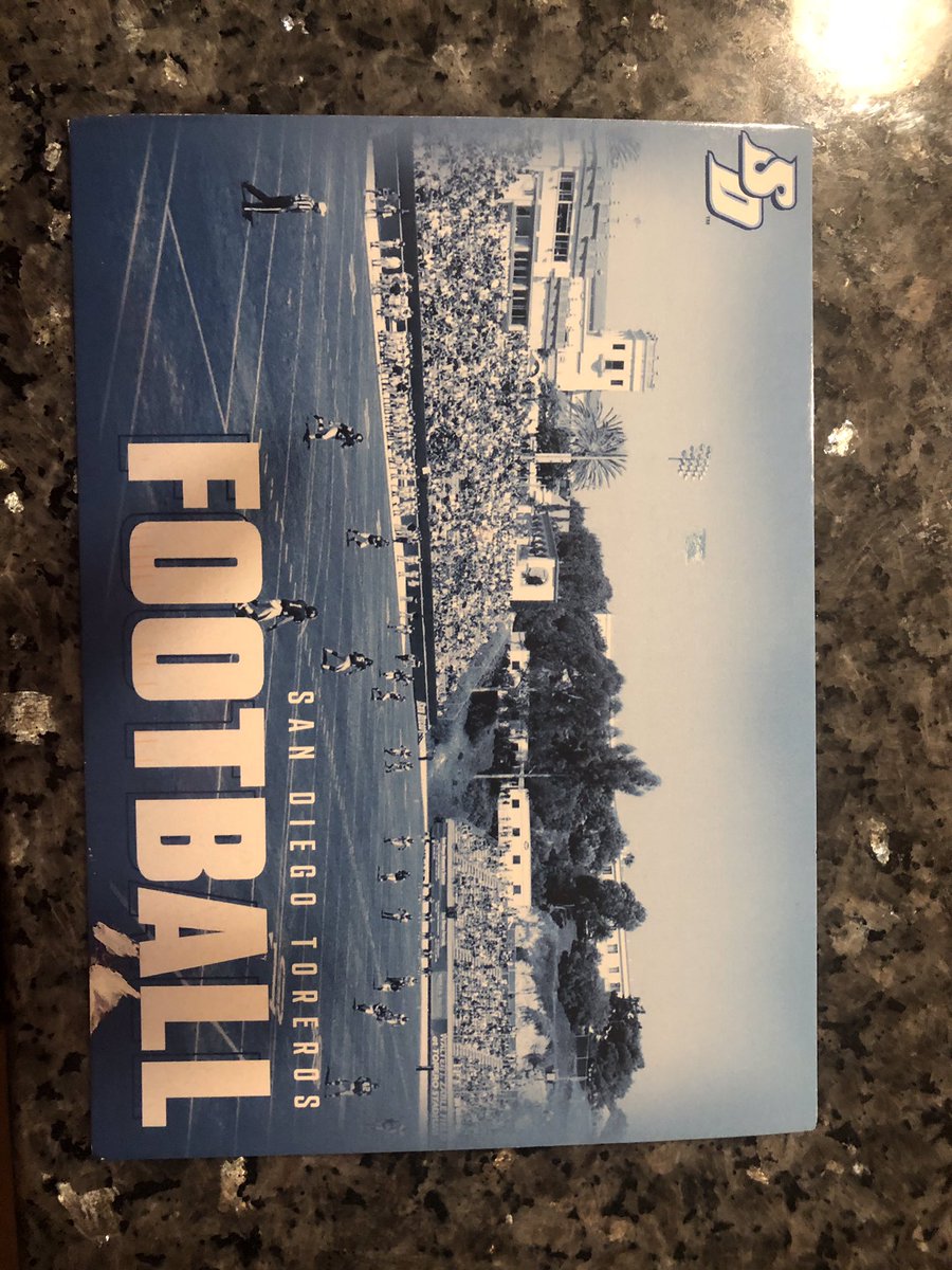 Max_Morris4's tweet photo. Thanks @CoachBobbyJay for the personal postcard! Go Toreros!! https://t.co/63XTD0QKm9